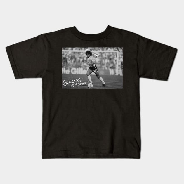 DIEGO MARADONA | GRACIAS | EL DIEGO | FOOTBALL Kids T-Shirt by theDK9